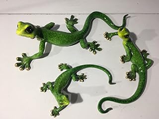 Marvells Gecko Family - Green Gecko Wall Decor