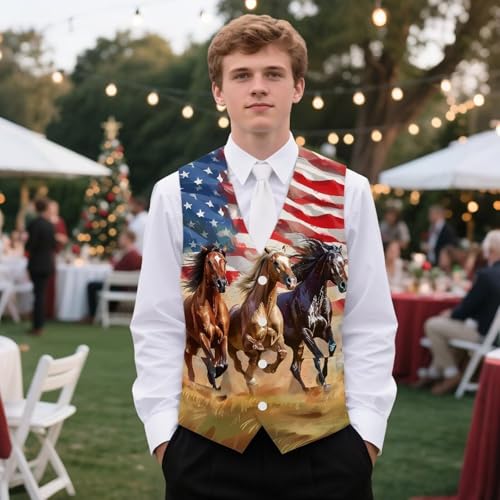 Men's Casual Plus Size Vest Wedding Woven Cloth Slim Fit Waistcoat Jacket Tank Top with Pockets for Prom Daily4