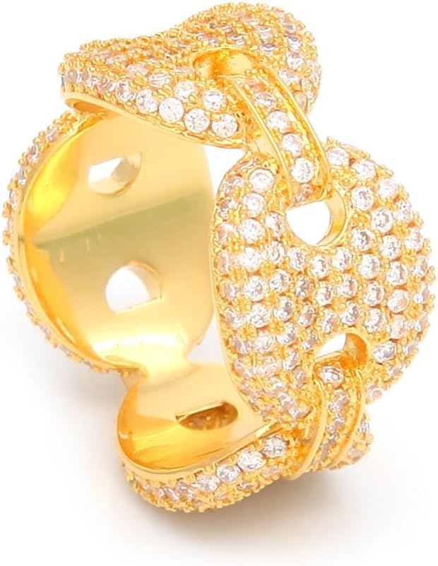 14K Gold Pig Nose-Shaped Moissanite Ring, Quirky and Elegant, Celebrate Individuality Gift for Him