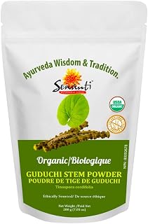 Organic Guduchi Stem Powder 200g/ NPN 80092678/ Tinospora Cordifolia/Adaptogen/For Energy & Stress