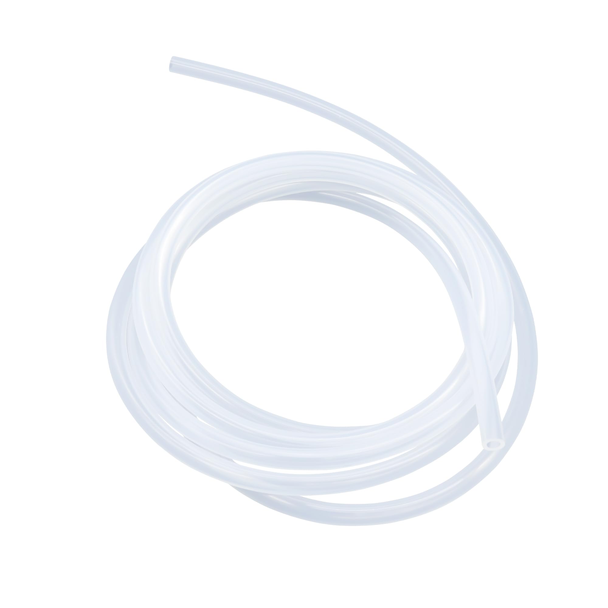 LAVMHAB Silicone Tube Food Grade Hoses 4mm ID x 7mm OD 5m (16.4ft), Flexible Silicone Rubber Tubing Water Air Pipes
