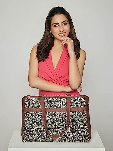 Image of ZOUK Urban Escape Bag | Stylish Vegan with Laptop Compartment, Trolley Sleeve & Anti-Theft Pocket |