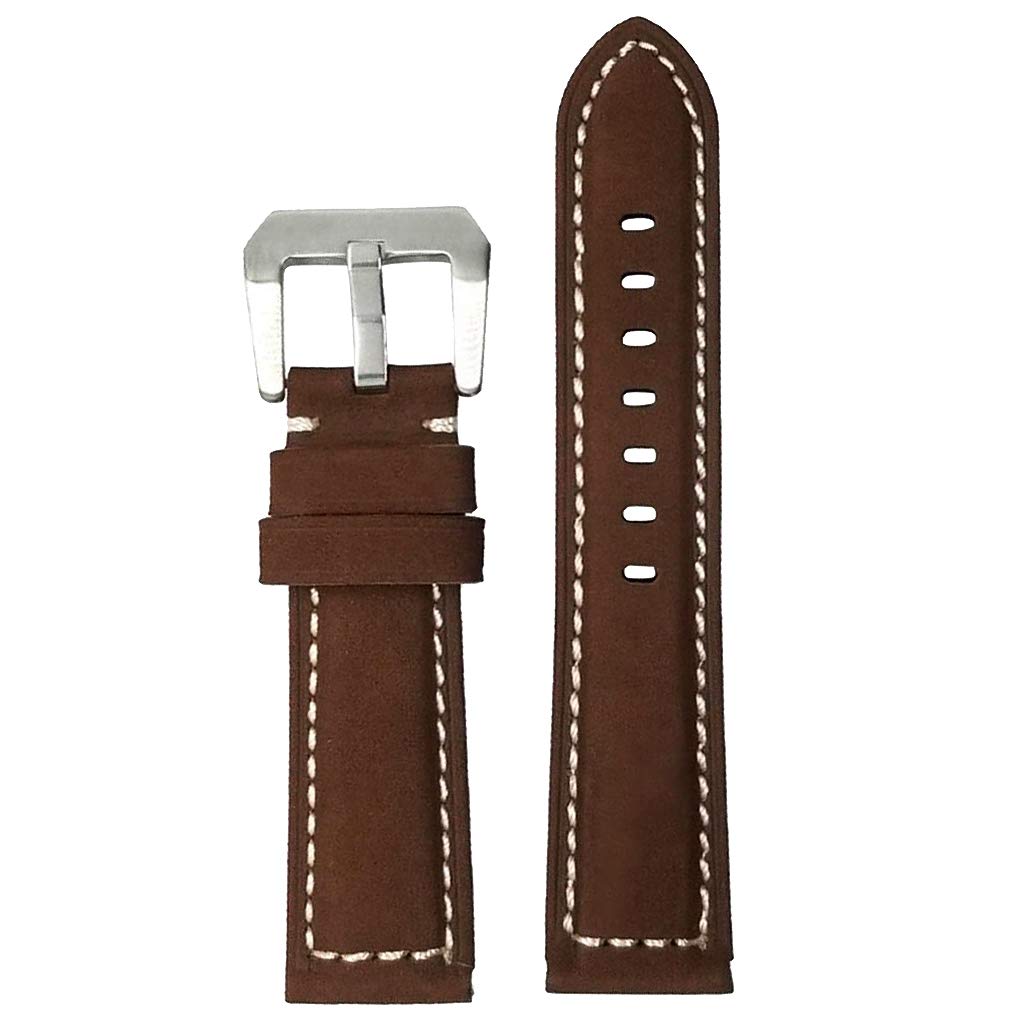 UJEAVETTE® Vintage Hand-Stitched Leather Watch Band - Quick Release Strap Deep Brown 24mm (B0CSD5YKFC) Amazon Price History, Amazon Price Tracker