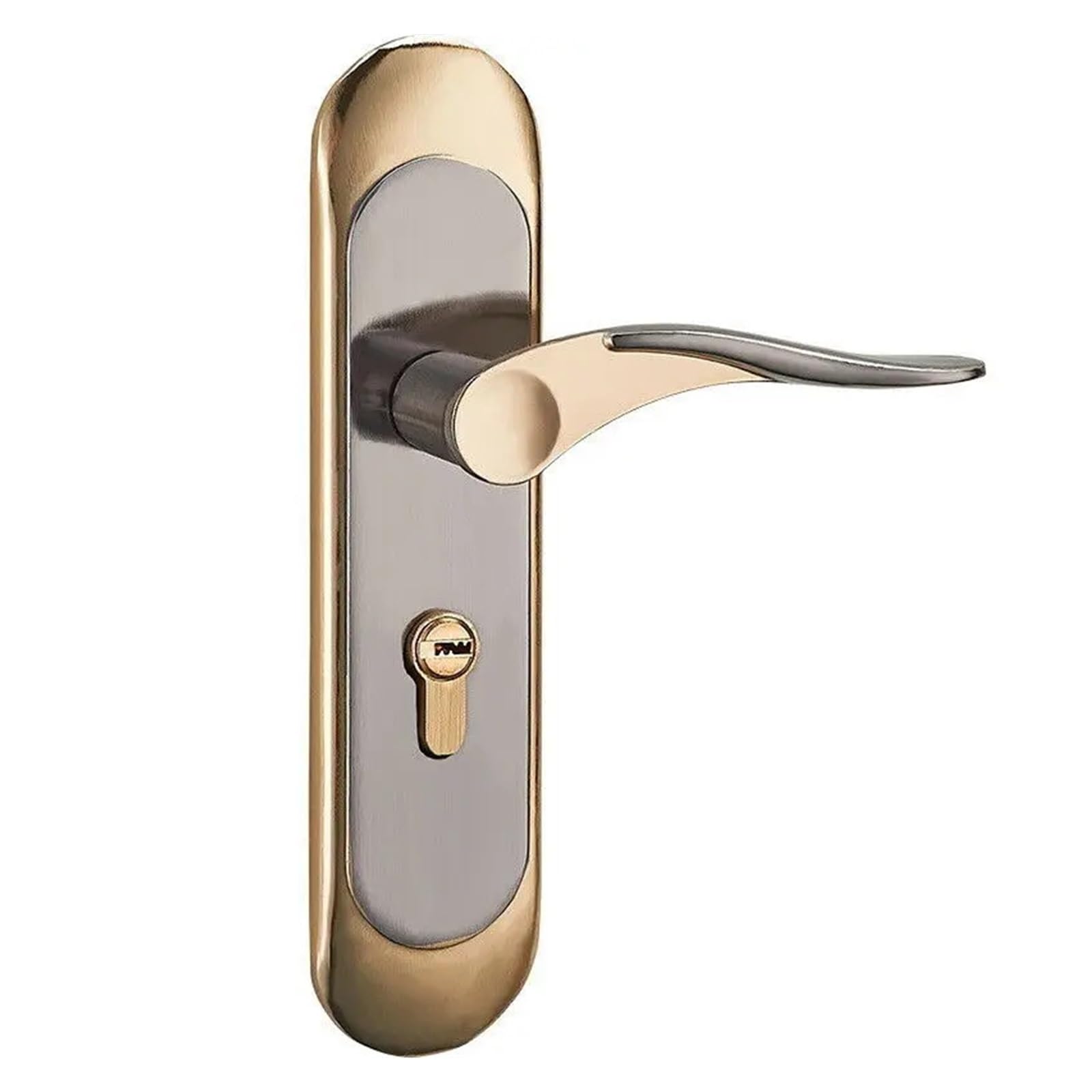 Poignée de porte intérieure avec clés et serrure de sécurité en aluminium