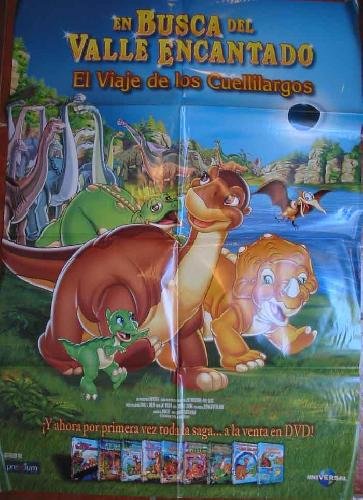 POSTER - CARTEL : EN BUSCA DEL VALLE ENCANTADO, EL VIAJE DE LOS CUELLILARGOS