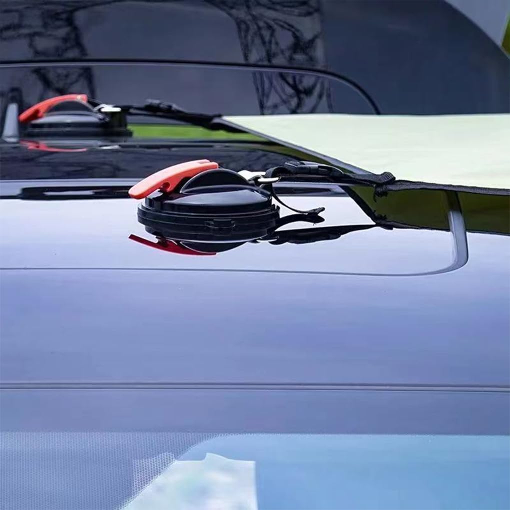Tienda de Techo para vehículo, Tienda de Techo con Bloque UV, Interior para Acampar, poliéster para Coche, toldo automático, Impermeable, Verde