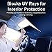 Automatic Retractable Car Sunshade, 2025 New Retractable Sun Shade for Car, Cars Windshield Sun Shade– UV & Heat Blocker for Various Models (Plastic Model-50 * 40