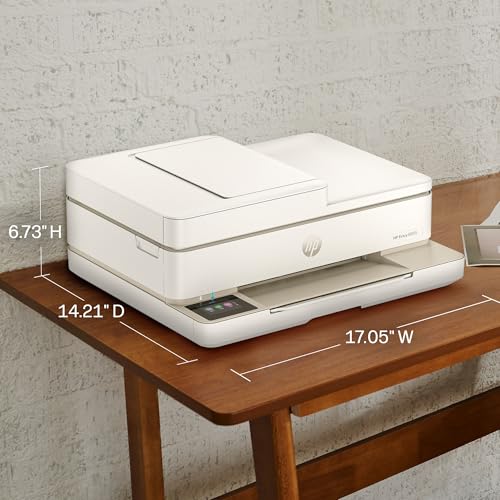 Image of HP Envy 6555 Wireless All-in-One Color Inkjet Printer, Print, Scan, Copy, Duplex Printing Best-for-Home, 3 Month Trial of Instant Ink Included, AI-Capable (C2XR6A) Portobello