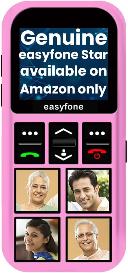 Star - Safety Device Phone for Kids with SOS, GPS Tracking, Discreet Listening, Photo Dial, No Internet, 10 Days Battery Backup, Parental Control by Seniorworld