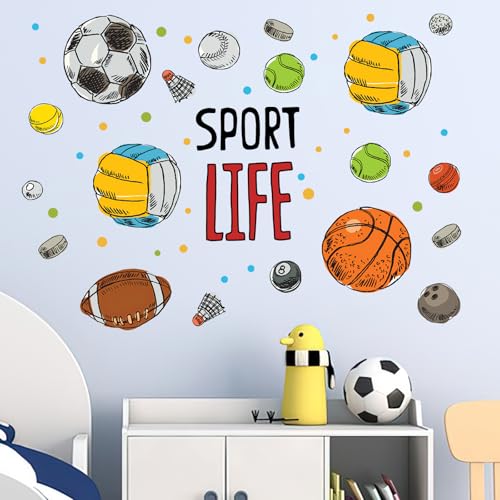 Vinilos decorativos deportivos Mfault en vinilo para habitación miniatura 4