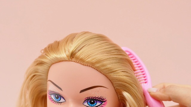 Vamei Tête à Coiffer Fille – Set Salon Beauté Avec Sèche-Cheveux, Maquillage Lavable, Vernis, Accessoires Coiffure – Cadeau Idéal 3-8 Ans