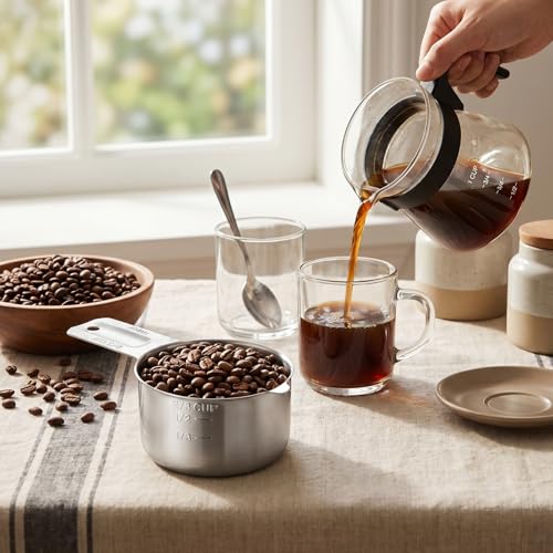 Vaso medidor 2/3 cup 160 ml acero inoxidable miniatura 3