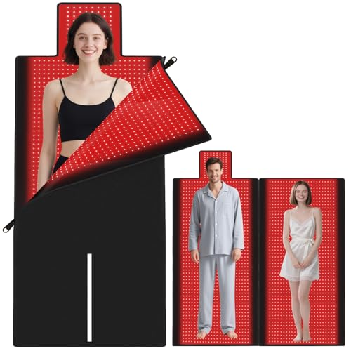 Full Body Red Light Therapy Blanket, Infrared Red Light Therapy Mat for Full Body