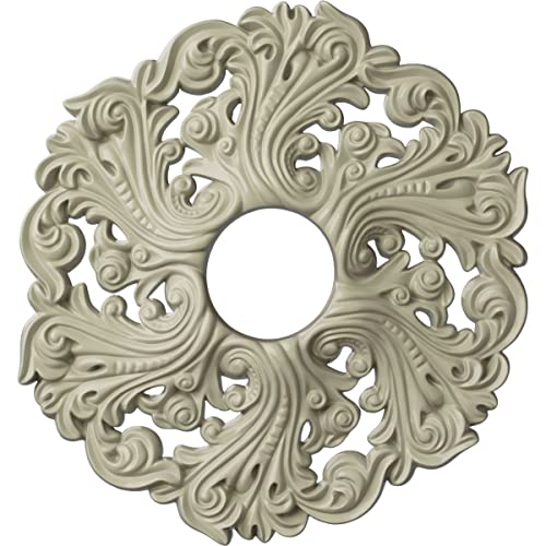 Image of Ekena Millwork CM19ORCYF Orrington Ceiling Medallion, Clear Yellow