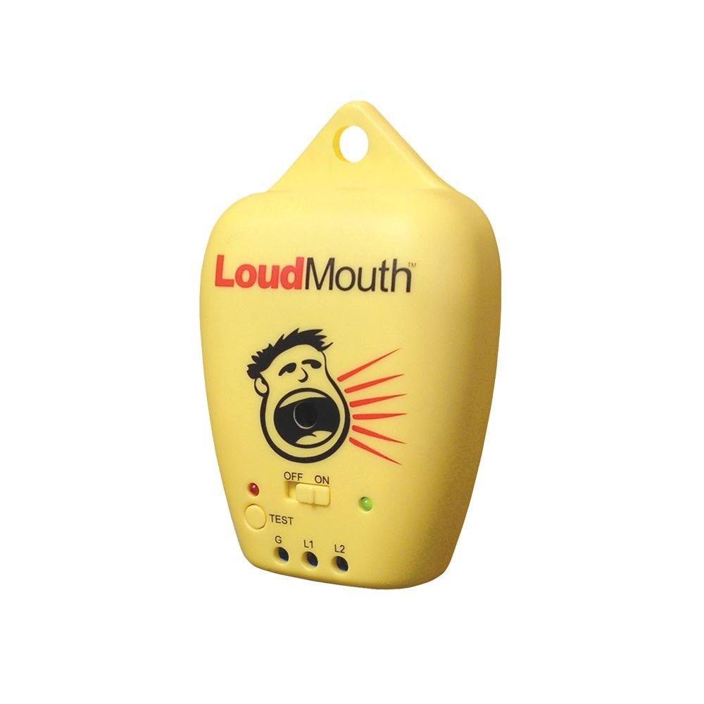 SunTouch LoudMouth Monitor, Fault Monitoring Device for Indoor Electric Heating TapeMats and Underfloor Heating Installation, Yellow, 9V Battery, On/Off Switch, Indicator Lights, Test Button, Alarm