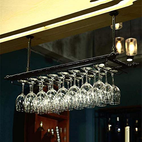 Porte-vin mural rustique de plafond pour libérer vos comptoirs encombrés - 4