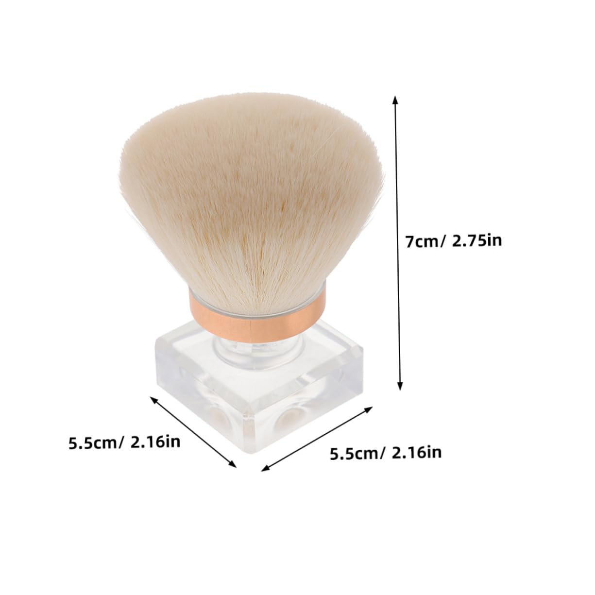 SOESFOUFU Travel Size Blush Makeup Brush Double Sided Mushroom Head Brush for Loose Powder and Blush