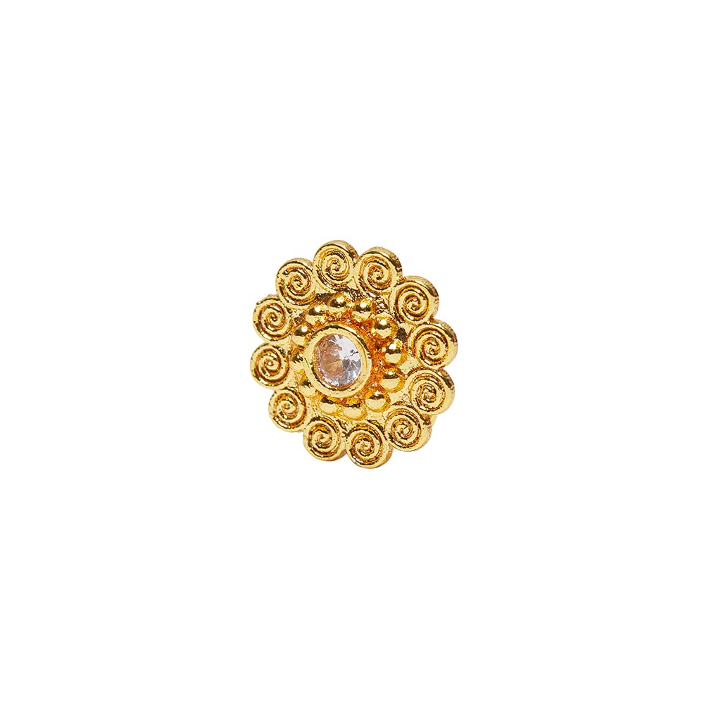 Indie Yellow Floral Nose Pin