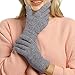 ViGrace Women's Winter Warm Touch Screen Gloves Cable Knit Wool Fleece Lined Touchscreen Texting Mittens for Women