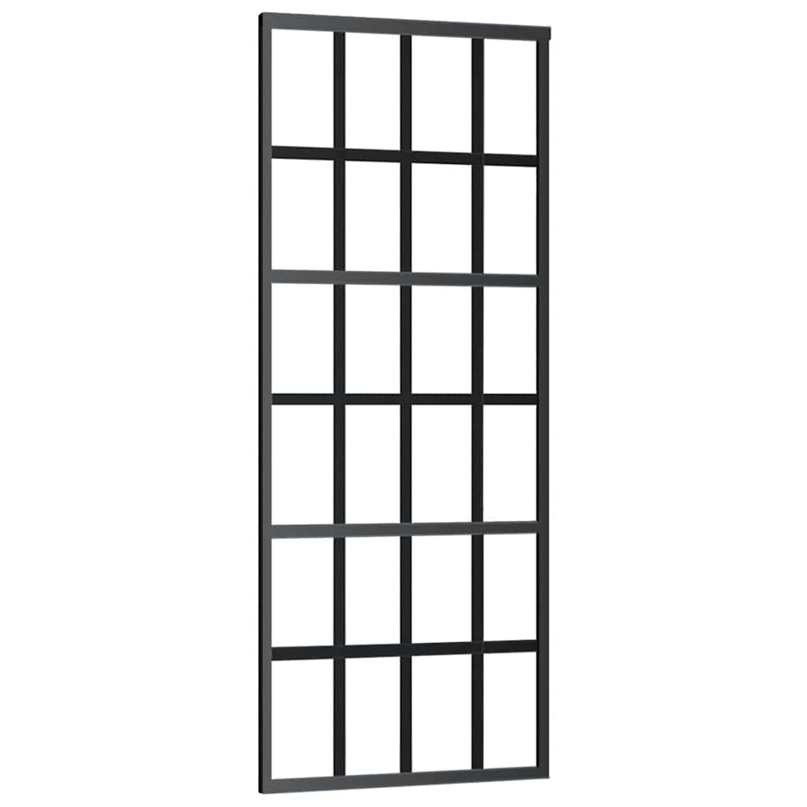 Drzwi przesuwne ze szkła bezpiecznego 76 x 205 cm szkło ESG o grubości 5 mm, czarne okucie aluminiowe, łatwy montaż z kompletnym zestawem okuć