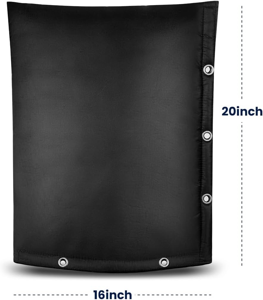 Backflow Insulation Cover 16''W x 20''H + Window Air Conditioner Cover 24''Wx 15.6''Hx 20''D