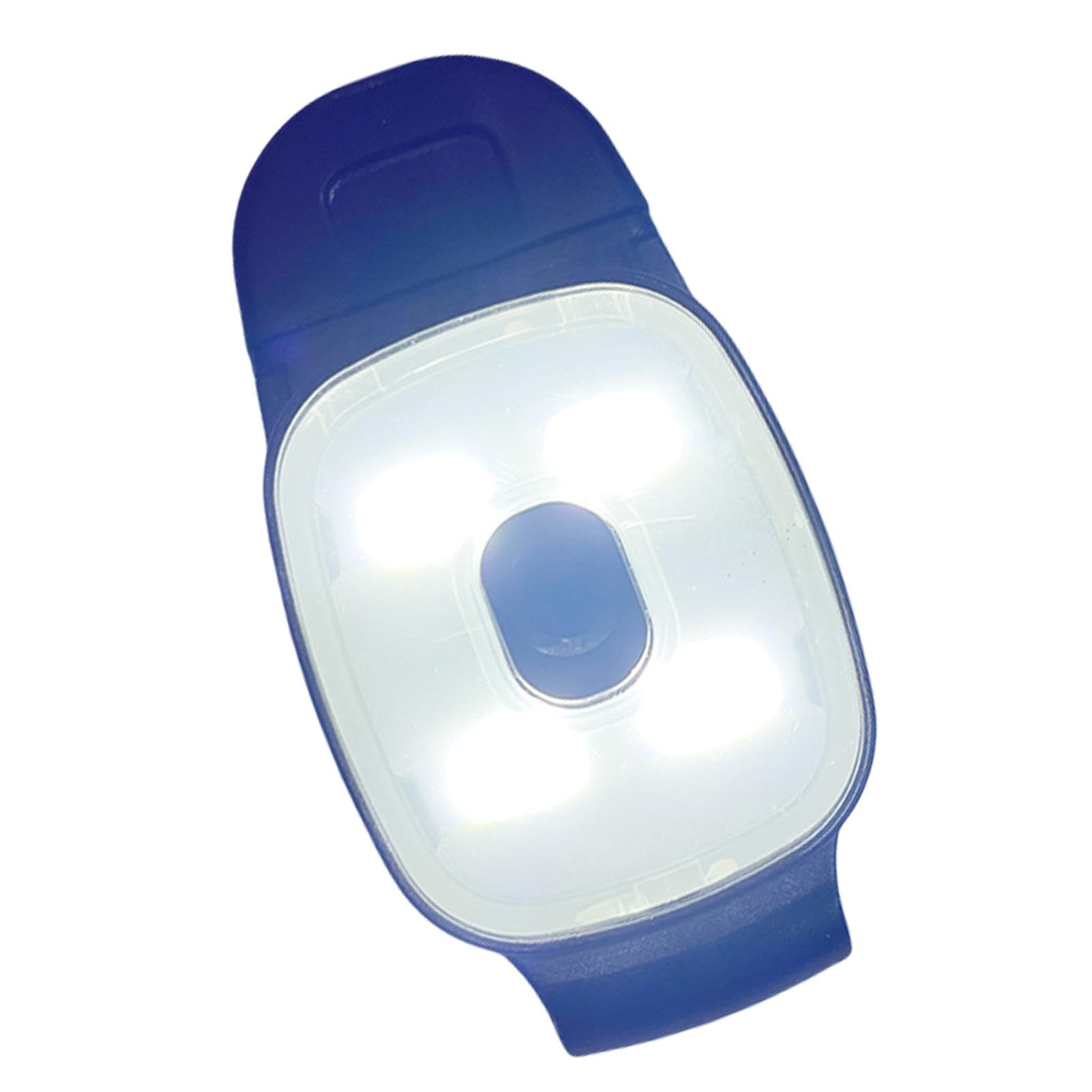 Teksome Luci da corsa indossabili, torce a LED ricaricabili con clip, luce da jogging indossabile, luce da corsa portatile per attività all'aperto