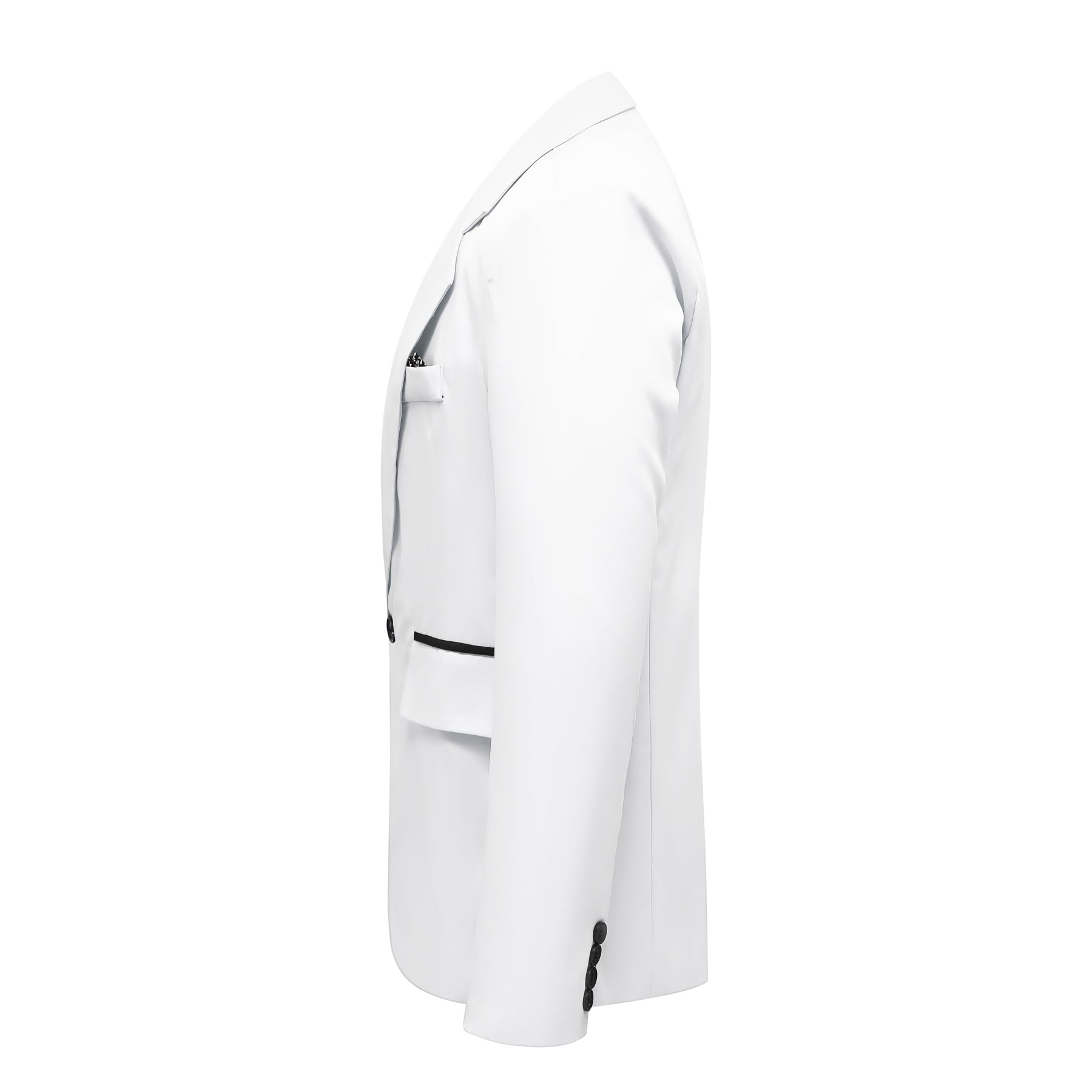 YOUTHUP Blazer Homme Slim Fit Léger Veste de Costume 1 Bouton Cérémonie Affaires Soirée
