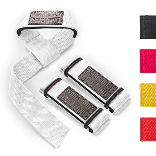WARM BODY COLD MIND Lasso Lifting Wrist Straps for Cross Training - Rated at 770 lb - Hand Wraps for...