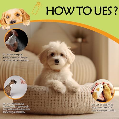 image for PAWSToyTechy Cat deterrent spray for peeing, Effective dog repellent s