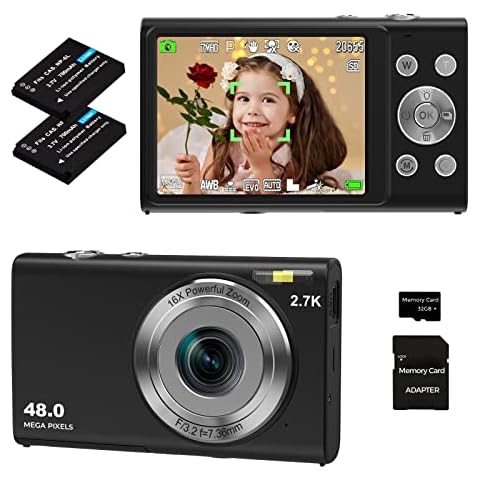 Cámara Digital para Adolescentes con Enfoque Automático y 48MP Cover