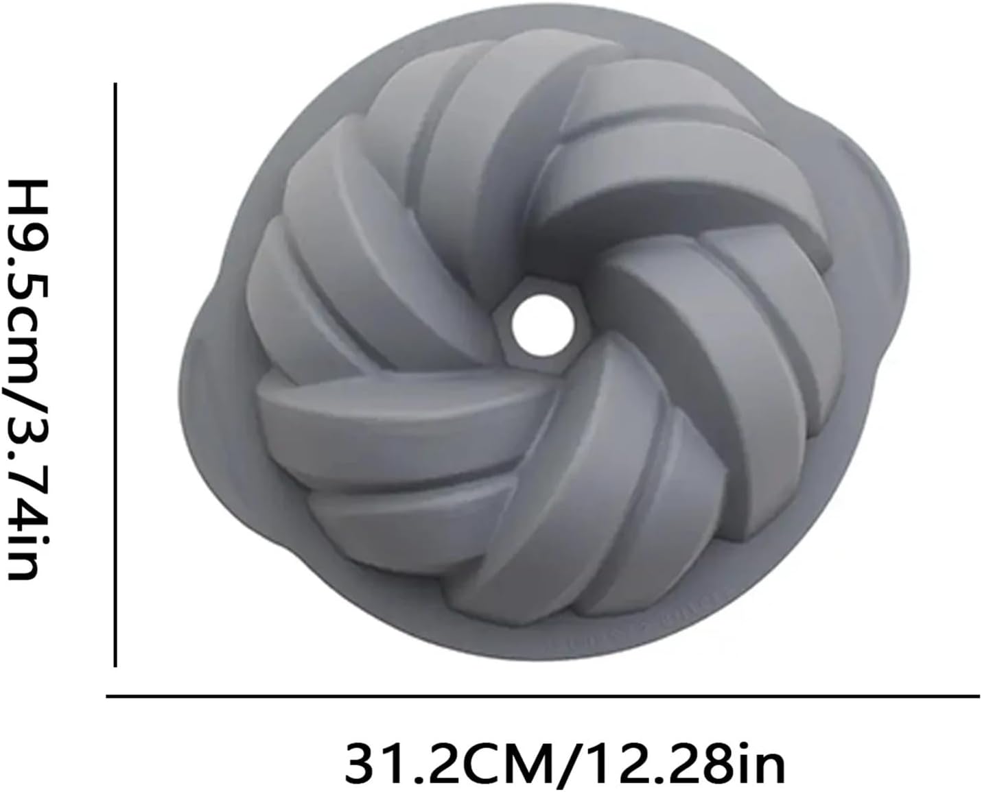 3-piece Silicone Braided Cake Baking Pan, Toast, Mold, Kitchen Pastry And Bread Tools(3pcs gray)