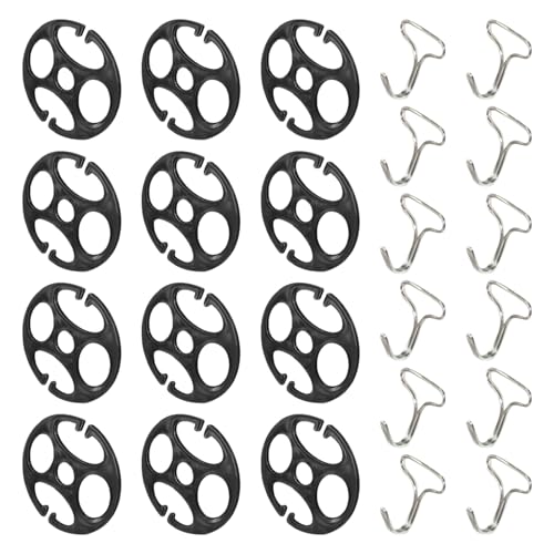 Raypontia 12 StückHaken Für Autositzbezüge Mit 12 Stück Spannfutter, Autositzbezüge Clips, Sitzbezug Clips, Haken, Ersatz-Verriegelungsclip, Feste Befestigungsschnalle Für Den Austausch