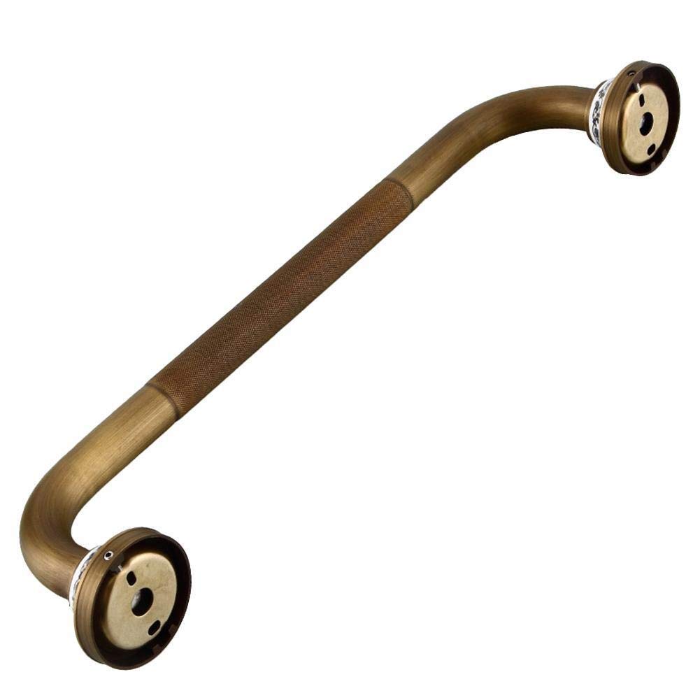 Fkxsxaz Bathroom Grab Bars Brass Grab Bar Balance Handrail Shower Assist Mounted Safety Wall Mount For Handicap Bath Elderly Disabled Handle