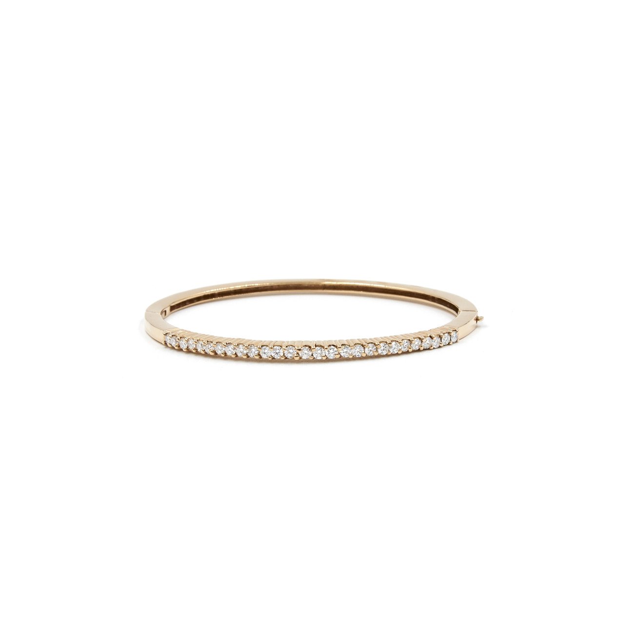 Chris Aire Two- in -one Diamond Bangle - 18 Karat - Amber Hue Gold - Round Brilliant Diamonds