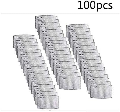 100Pcs PM2.5 Filter for Children Kids Mask Filters Activated Carbon Insert Protective Mouth Mask Filter
