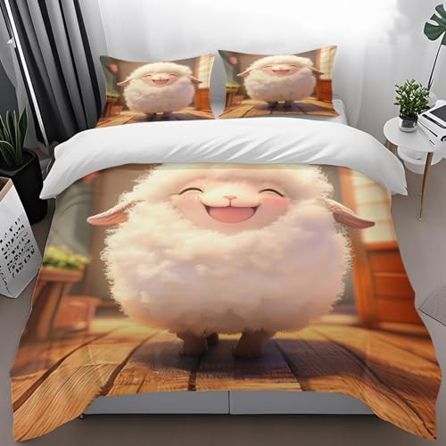 Colcha Cama 135 Blanca Marrón Colchas para Cama de 135 Microfibra Funda Nordica Edredon Invierno con Cremallera Edredones Nórdica Suave+2 Funda Almohada 50x75cm