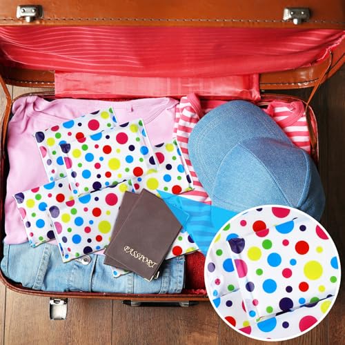 Image of Geyee 50 Pack Travel Tissue Packets Facial Paper Napkins, Polka Dot