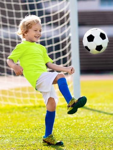 Image of Boys Neon Shirts Dry Fit Athletic T Shirts UPF 50+ Performance Cooling Shirt Short Sleeve Rash Guard Kids Top for Boys Girls