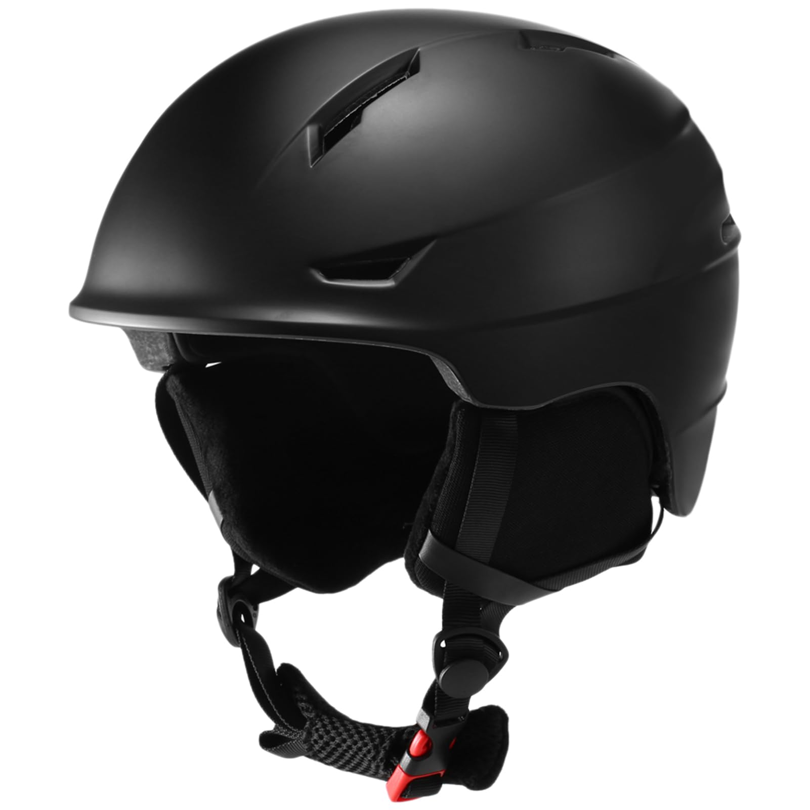 Kavolet Casque de snowboard pour adulte, casque de ski pour homme/femme avec cache-oreilles amovibles Casque de ski de sécurité avec lunettes de protection Sangles fixes Ski professionnel Casque de