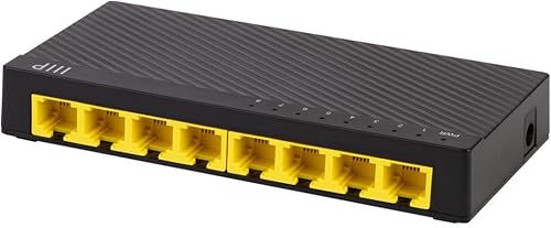 Miniatura 3 de Monoprice Switch de escritorio no administrado Gigabit Ethernet de 8 puertos - 10/100/1000Mbps, RJ45, IEEE 802.3ab, Plug-n-Play, diseño sin