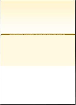 Zapco High-Security Check Paper, Organic w Complex Background Pattern, 8-1/2" x 11", Microperfed with 1-Up Check, 12 Security Features - PACK OF 100 SHEETS