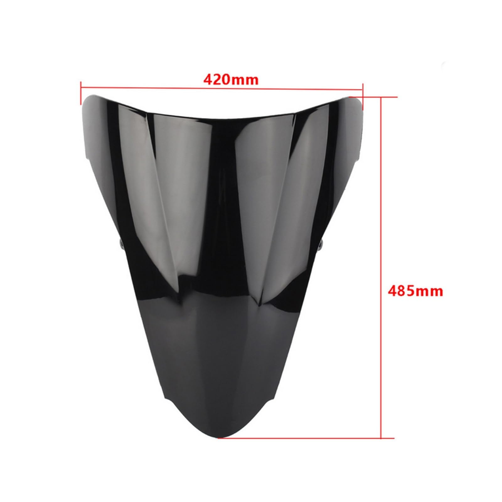 Parabrisas para VFR800 para VFR 800 2002-2012 Parabrisas Doble Burbuja Accesorios Deflectores Carenado Motocicleta Parabrisas Motocicleta carenado (Color : Negro)