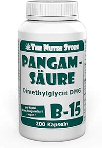 Pangamsäure B-15 50 mg vegane Kapseln 200 Stk. - Dimethylglycin DMG ...