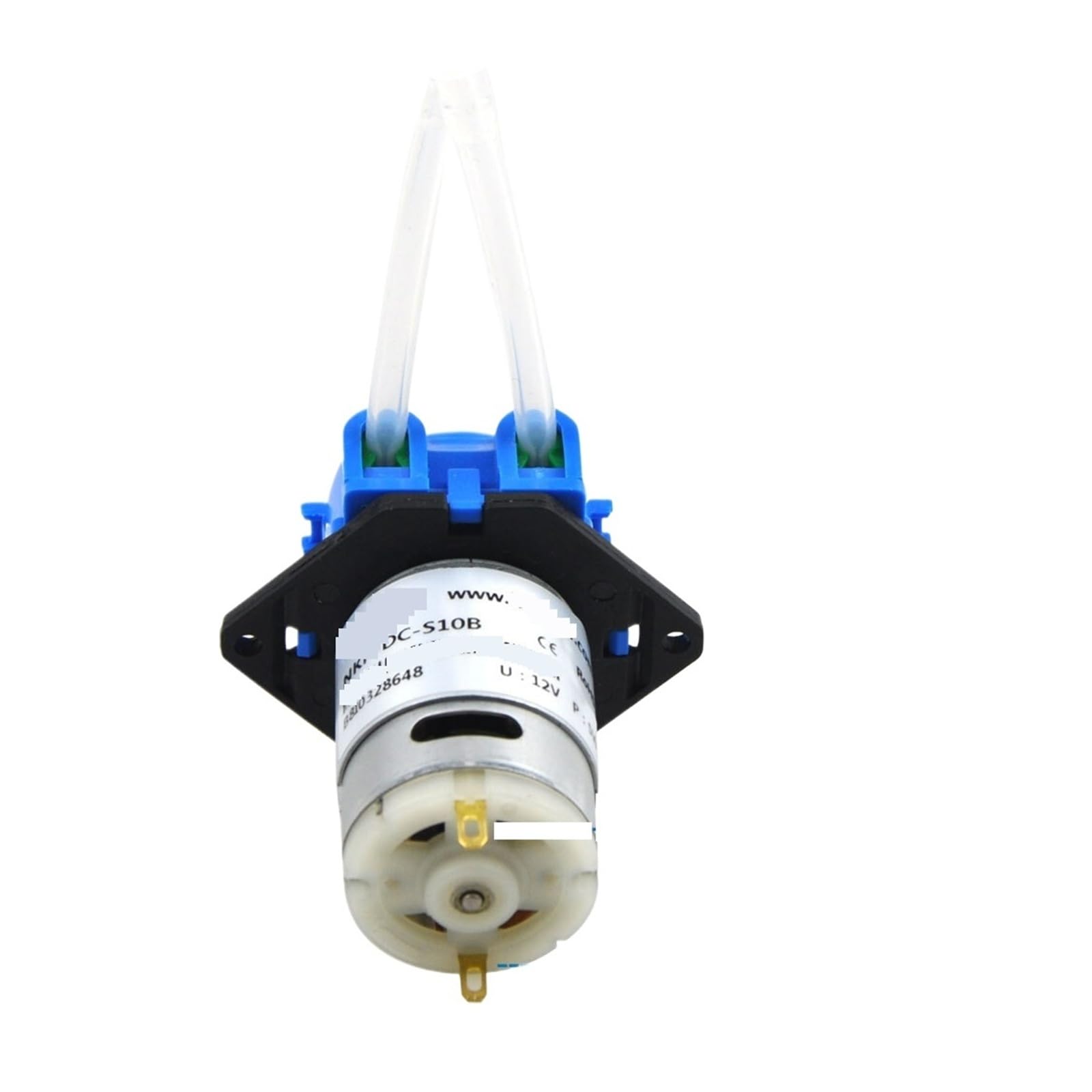 Micro Peristaltic Pump, DC Motor, Low Flow, for Liquid Sampling, Environmental Testing(S10B,24V Straight)