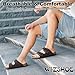 Imagen de Wizshoe Sandalias Mules Hombre Zapatillas Planas Verano Zuecos Sandals de Corcho Zapatos Planos con Hebilla Ajustable Cómodos con Plantilla Ergonómica Interior Exterior Marrón Oscuro 43 EU
