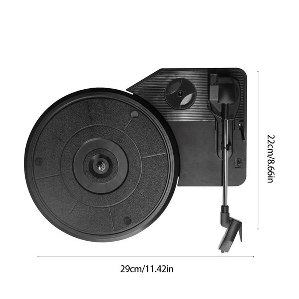 Gramofon automatyczny gramofon z powrotem ramienia Gramofon Akcesoria do gramofonów Części do płyt winylowych (kolor: czarny, rozmiar: 28 * 22 * 7 cm) (czarny 28 * 22 * 7 cm)