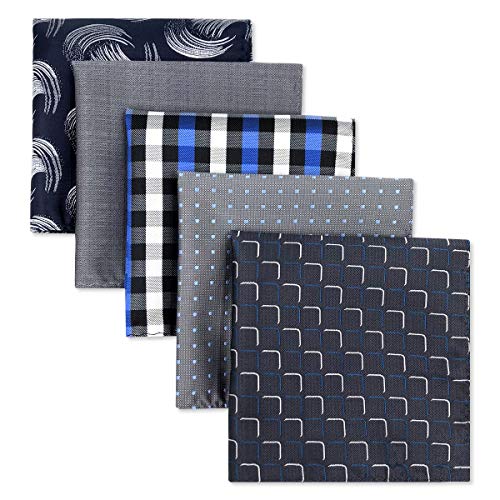 Shlax & Wing 5 piezas de pañuelos cuadrados de bolsillo surtidos Para Hombres Set Lot