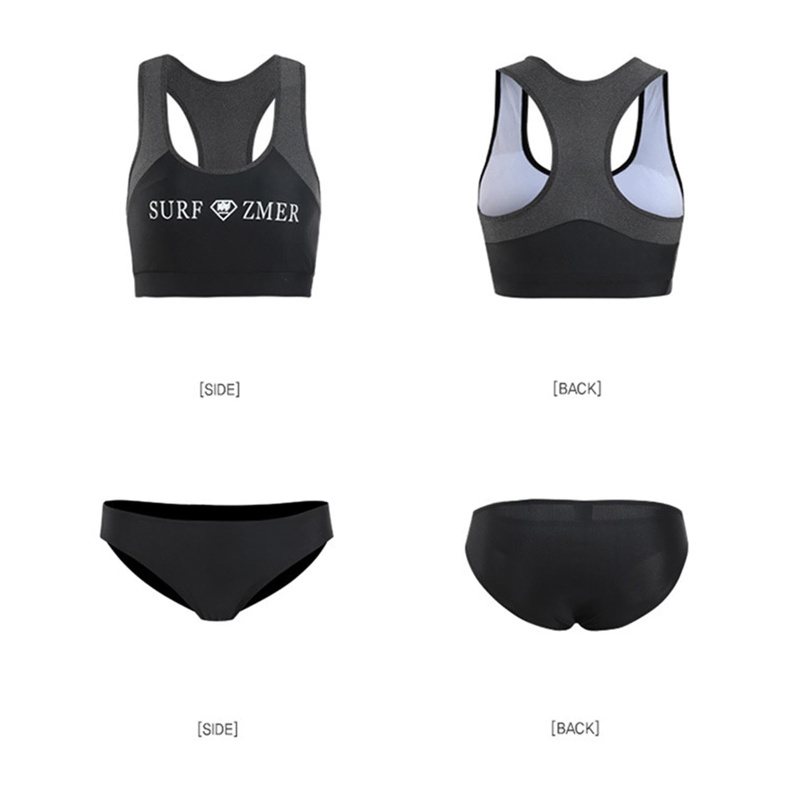 5 Stück Taucheranzug Damen Set Aus Polyester Schwimmanzug Neoprenanzug Badeanzug Surfanzug Modisch Bequem Leicht Modisches Design für Schwimmen Schnor