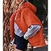 Yioaga Quilted Puffer Vest Women Oversized Sleeveless Zip Up Hooded Poncho Padded Jacket Fall Winter Warm Gilet Outerwear(OrangeRed,M)