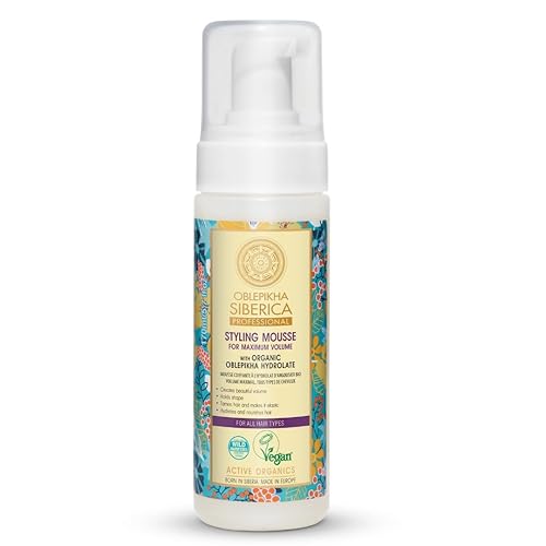 Natura Siberica Oblepikha Active Organic Sea Buckthorn - Mousse para el cabello, 5.1 fl oz (Natura Siberica)